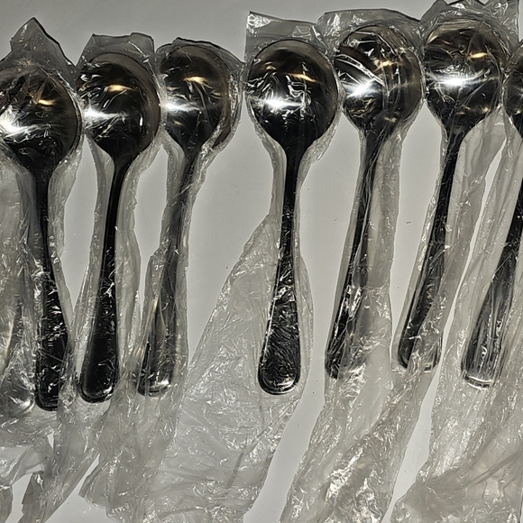 Stainless Steel Soup Spoon, Dinner Spoon, Home Use Round Head Deep Spoon - Picture 2 of 4